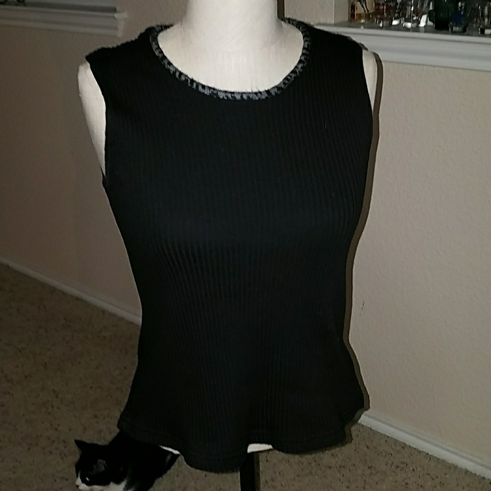 Black tank top